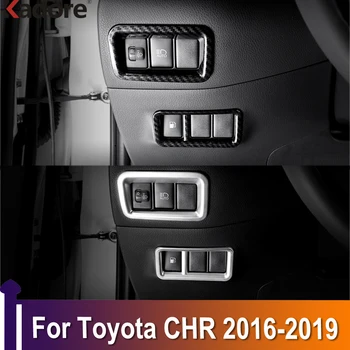 Для Toyota C-HR CHR 2016 2017 2018 2019 Кнопка Управления Переключателем Фар Декоративная Крышка Аксессуары Для Интерьера Литьевая Отделка