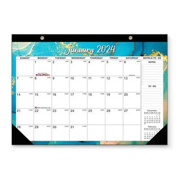 Календарь на 2024 год, Каракули, Подвесной Настенный Календарь, Настольный Календарь 16,9X12 дюймов, Простой в использовании