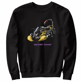 Классический Японский Мотоцикл CBR 929RR Scorpion Transfiguration Вдохновленные Толстовки Новый 100% Хлопок Повседневный Мужской Пуловер С Капюшоном