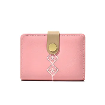 Новый женский кошелек, однотонный простой многофункциональный держатель для нескольких карт, модный ручной кошелек для монет