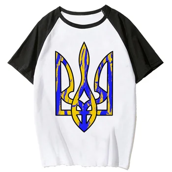 Украинская футболка женская летняя harajuku Y2K футболка для девочек манга harajuku одежда
