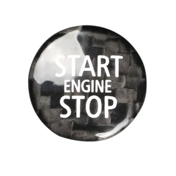 Кнопка Запуска и Остановки Двигателя из Углеродного Волокна, Наклейка на Внутреннюю Отделку Mini Cooper R55 R56 R57 R58 R59 R60 R61 (B)