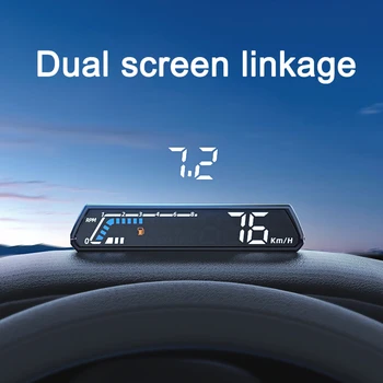 Экран дисплея контроля Температуры Трансмиссионного Масла S100 HUD Head Up Display OBD Многофункциональный Автомобильный Прибор